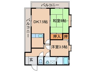 トーカンマンション平尾の物件間取画像